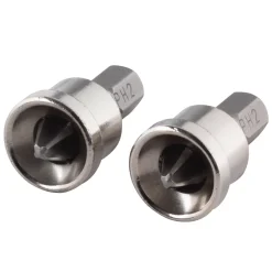 Wolfcraft 2 Gipskartonbits mit Tiefenanschlag Kreuzschlitz PH 2