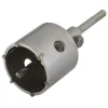 Wolfcraft Bohrkrone hartmetallbestückt mit Spanndorn SDS-plus Durchmesser 68 mm