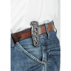 Wolfcraft Freizeitmesser mit klappbarer gezahnter Klinge