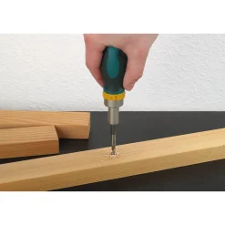 Wolfcraft Mini-Handschraubendreher mit Ratschenfunktion