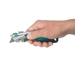 Wolfcraft Profi-Dual-Sicherheitsmesser mit Trapezklinge