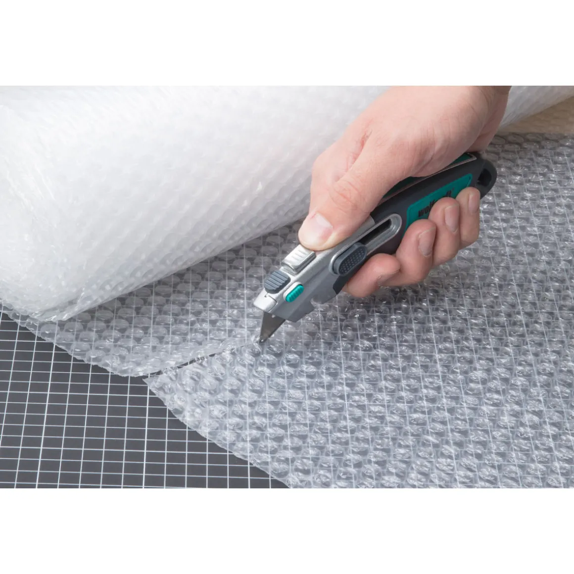 Wolfcraft Profi-Dual-Sicherheitsmesser mit Trapezklinge