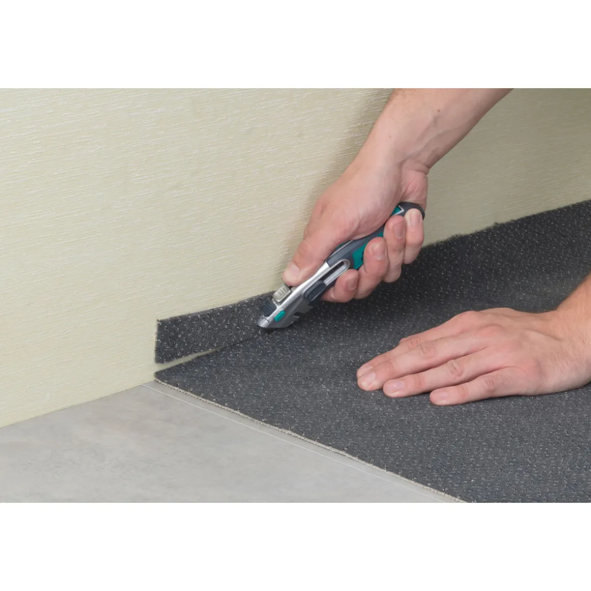 Wolfcraft Profi-Dual-Sicherheitsmesser mit Trapezklinge