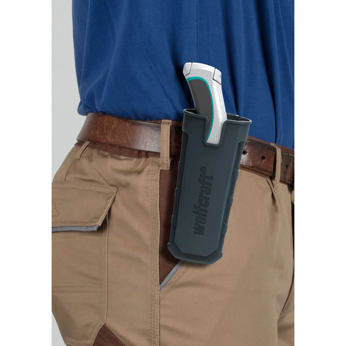 Wolfcraft Profi-Trapezklingen-Messer mit Feststehklinge