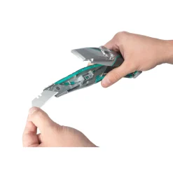 Wolfcraft Profi-Trapezklingen-Messer mit Feststehklinge