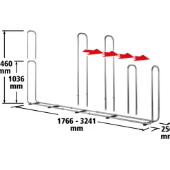 Wolfcraft Stapelhilfe Modular XXL für Brennholz