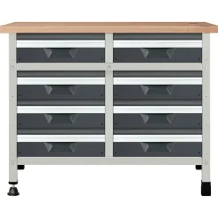 Wolfcraft Werkbank WWS680 mit 8 Schubladen