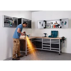 Wolfcraft Lochwandhängeschrank WSS grau