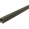 WPC Steckzaun Anfangs Endleiste 179 x 2,5x 2 cm anthrazit