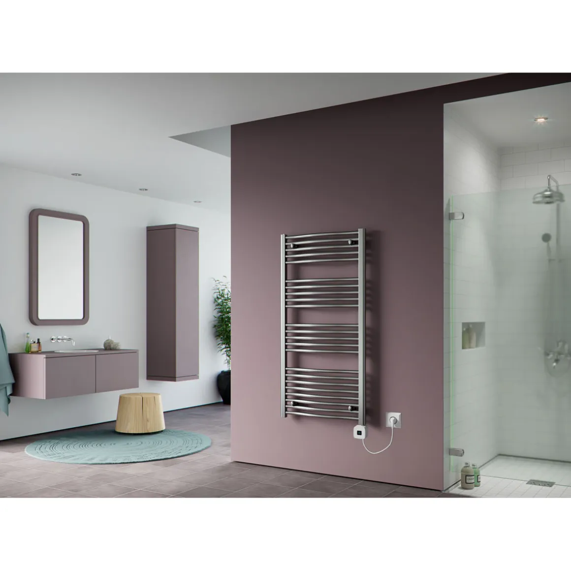 Ximax Elektrischer Handtuchwärmer C3 1172 x 600 mm 600 Watt Typ 7 Chrom