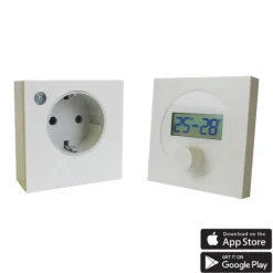 Ximax Heizkörper Zubehör Funk-Thermostat Steckdosen-Set für Infrarotheizungen Weiß