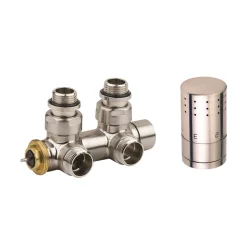 Ximax Heizkörper Zubehör Mittenanschlussgarnitur Typ SX Eck-Ausführung 16 mm Edelstahl