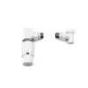 Ximax Heizkörper Zubehör Thermostatset Elegant Durchgangs-Ausführung 15 mm Weiß