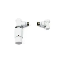 Ximax Heizkörper Zubehör Thermostatset Elegant Durchgangs-Ausführung 16 mm Weiß