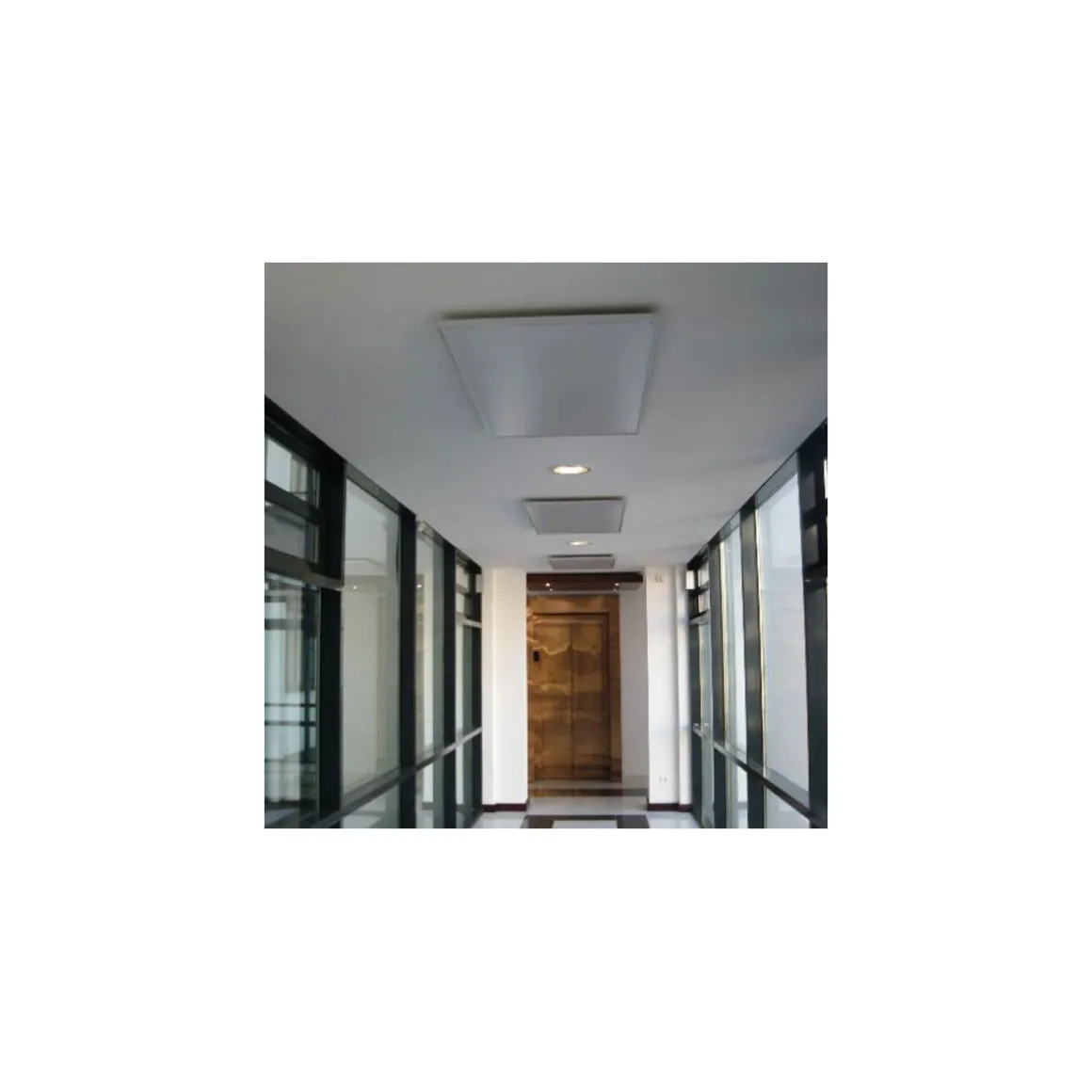 Ximax Infrarotheizung Aluminiumpaneel 600 x 900 mm 500 Watt Deckenmontage hängend Weiß