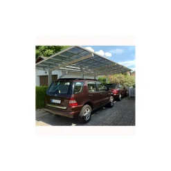 Ximax Carport Alu Linea 110 Tandem Edelstahl-Look