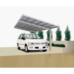 Ximax Carport Alu Linea 110 Tandem Edelstahl-Look