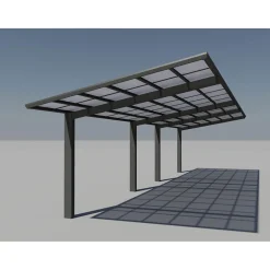 Ximax Carport Alu Linea 110 Tandem Schwarz