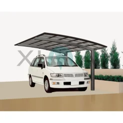 Ximax Carport Alu Portoforte 110 Mattbraun SL und SB