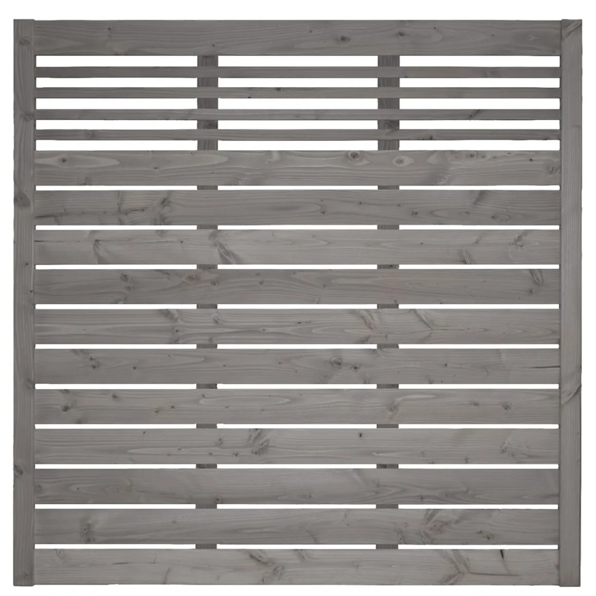 Zaunserie Aalborg Grundelement 180 x 180 cm Fichte basaltgrau lasiert