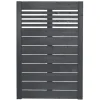 Zaunserie Aalborg Stufenelement 90 x 141 cm Fichte anthrazit lasiert