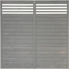 Zaunserie Malmö Grundelement 180 x 180 cm Fichte basaltgrau lasiert
