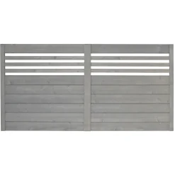 Zaunserie Malmö Zaunfeld 180 x 90 cm Fichte basaltgrau lasiert