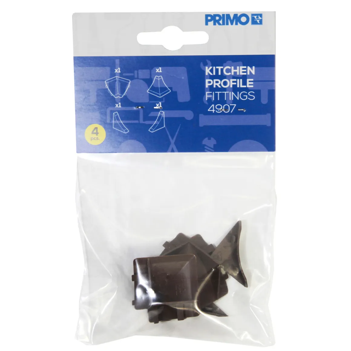 Zubehörset für KWL 4-teilig dunkelbraun